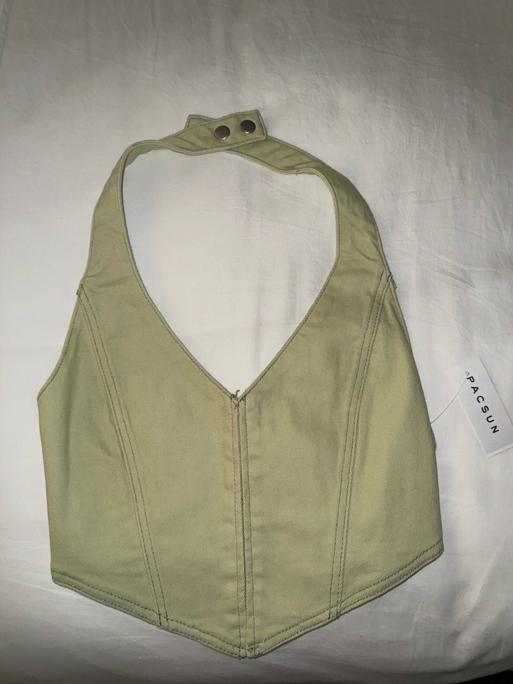 NWT PacSun Sage Halter Corset Top